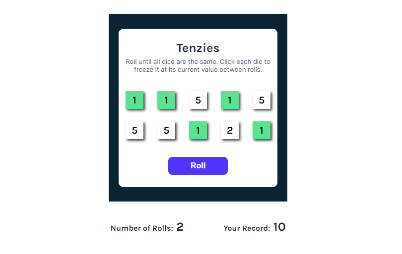 tenzies game